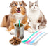 4 Pieces Pet Food Can Spoons, Long Handle Plastic Curved Design for Pet Wet Food Mixing
