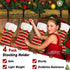 4 Pack Adjustable Christmas Stocking Holders for Mantle | Non-Skid Lightweight Hooks for Fireplace Home Decor