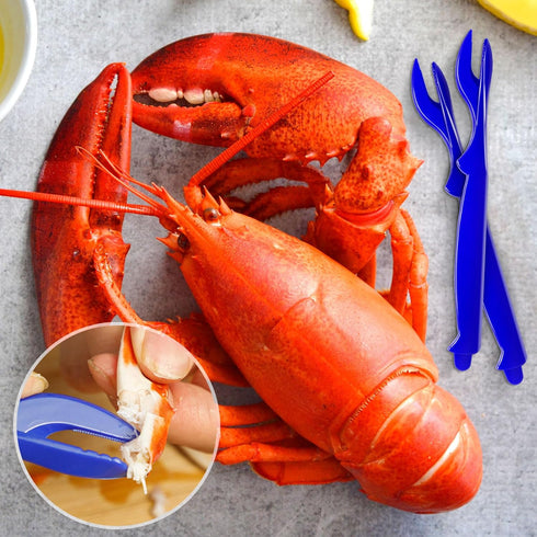 ALDMIO 6Pcs Crab Legs Crackers, Crackers and Tools Cracker Picks Tools Crabfor Lobster Crab Crayfish, Easy Opener