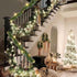 14.8 50 Nerosun FT Artificial Christmas Garland, Pre-Lit LED Mini String Lights Battery Operated Xmas Garland for Home