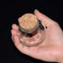 Clear Glass Bottle with Cork Stopper, Assorted Shapes, 1 Piece (Round Ball)