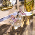 H&D HYALINE & DORA Pink Crystal Cut Double Butterfly Figurine, Handmade Art Glass Collectible Gift, Gift Boxed