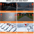 CAPHONT 12 48 Inch Pcs Reflective Driveway Markers, Double Sided Driveway Markers Reflectors for Snow Plowing Markers