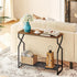 2 CTHR21301 MAHANCRIS Tier Console Table, Sofa Table, Narrow Entryway Table, Hallway Entrance Table, Hourglass-Shaped