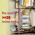 X-cosrack 3 Closet 5 Tier Foldable Organizer, Clothes Shelves with S Hooks, Wall Mount&Cabinet Wire Storage Basket