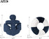 3D 19.6"& 15.7" Set 2, AELS Anchor & Lifebuoy Nautical Throw Pillows, of Coastal Decor for Beach Enthusiasts Beach