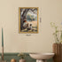 Yaneiro Countryside 12x16 inch Wood Framed Canvas Wall Art, Vintage Boy and Dog Painting Poster, Pastoral Landscape