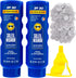 Leakproof Hidden Flask - 2 Secret Sunscreen Flasks for Liquor, 10oz Empty Alcohol Containers with Foam Seals & Funnel