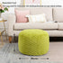 20x20x12 Inches Asuprui Fur Ottoman Stool Unstuffed Footstool Cover Floor Pouf Foot Rest Round Poof Seat Floor Bean Bag