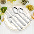 HaWare Hammered Silverware Set, 20-Piece Stainless Steel Flatware for 4, Dishwasher Safe Tableware Set