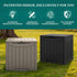 31 Package YITAHOME Gallon Outdoor Storage Box, Resin Deck Box and Waterproof Delivery Box for Gardening Tools, Pool