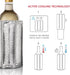 Vacu Vin Silver Rapid Ice Active Cooler Wine Bottle Chilling Sleeve, Standard