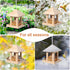 Wooden Bird Feeder, Large Capacity Easy Fill & Clean, Weather-Resistant for Garden Decor and Bird Watching
