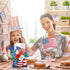 4th 250th Countertop JarThenaAMCS Patriotic Vase Paper Towel Holder Stand of July American Flag Star Flower Metal