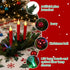 Aokudoni Christmas Decorations: Christmas Table Centerpieces with Artificial Pine Branches Berries Candles Indoor Xmas