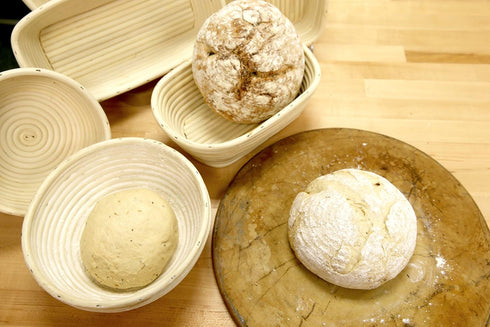 Frieling Round Proofing Basket, 7-Inch, Brotform Bread Rising Banneton
