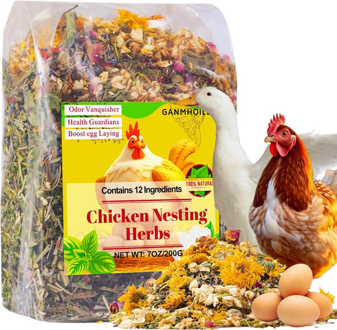 7oz Chicken Nesting Herbs for Chicken Coop - Nesting Box Herbs with