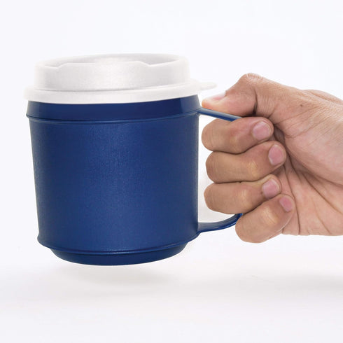 Rehabilitation Advantage Weighted Insulated Mug with Tumbler Lid (8oz), Blue