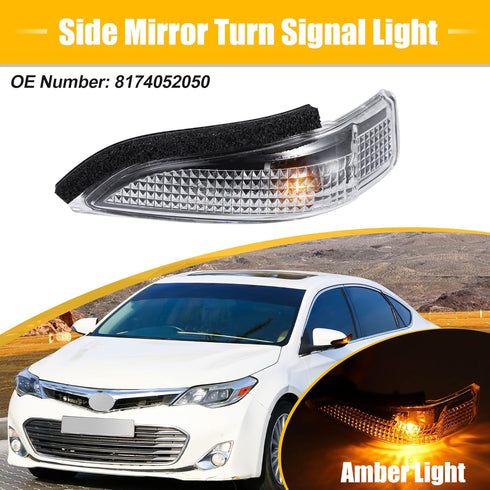uxcell Car LED No.8174052050 Left Side Rear View Mirror Turn Signal Amber Light Indicator for Toyota Avalon 2013-2018 for Toyota Corolla 2014-2019 by uxcell
