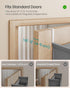 Set 2 5 5-Tier URDH008G01 SONGMICS Over The Door Organizers, of Hanging Door Organizers with Large Pockets, Fabric