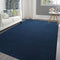 Area Rugs for Bedroom Living Room, 4x6 Navy Blue Thickened Memory-Foam Indoor Carpet, Modern Aesthetic