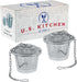 U.S. Kitchen Supply 2 Premium Stainless Steel Tea Ball Strainer Infusers - 2" Size for Steeping Loose Leaf Tea