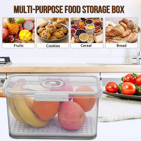 Counter Gifhomfix Bread Box Bread Boxes for Kitchen Airtight, Time Recording Bread Storage Container with Lid, Bread