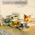 Set 6 BTaT Porcelain Tea Cup - Pieces, Includes Spoons