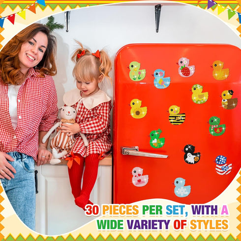 Liliaafar 30 Set 5D Pcs Diamond Painting Magnets Diamond Art Magnets for Fridge Refrigerator Magnetic Stickers for DIY