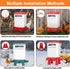 2 Summer Hanging Heated Chicken Waterer, Gallon Plastic Chicken Water Heater Heated Poultry Drinker, Detachable Legs