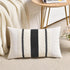 Fancy Homi Set 2 12x24 Inch of Boho Black Long Lumbar Decorative Throw Pillow Cover for Couch Bed Sofa Chair, Modern