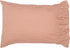 VHC Brands Sawyer Mill Ticking Striped Cotton Farmhouse Standard Pillowcase Set, 21x30, Red Country