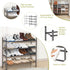 STORAGEIDEAS Closet, 4 Shoe Rack, Expandable Shoe Storage Organizer for Tier Metal Shoe Rack for Entryway, Adjustable