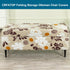 Bands,S,05 CRFATOP Printed Rectangle Ottoman Stool Cover Stretch Folding Storage Footstool Bench Slipcovers Upholstered