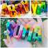 26 Large Letters Silicone Mold, Alphabet Crayon Mold, Chocolate Mold with 12 Sets of Present Packages