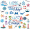 27PCS Cruise Door Decorations, Large Nautical Magnetic Door Magnets for Reusable Carnival Cruise Cabin Decor