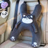 Kids Car Sleeping Pillow - X-Shaped Plush Animal for Neck & Back