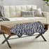 Zebra Print Rug, 3.6x2.5 Feet, Faux Animal Print, Non-Slip Area Rug for Living Room Bedroom Decor