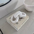 Minimalist White Wooden Knot Coffee Table Decor