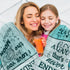 Mommy 80"x60" Gifts for Mom Birthday, Mothers Day Mom Blanket, Mom Gifts from Daughters Son, Mother Throw Blanket