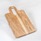 The Fine Living Co. Wood Serveware Board, Acacia Wood Chopping Board for Serving Meat, Fruits, 14”x8” Non-Slip