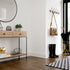 Franklin Brass Pilltop Coat Rack - 27" Wall Mount White Hat Rack with 5 Hooks for Clothes, Towels, Entry Organization