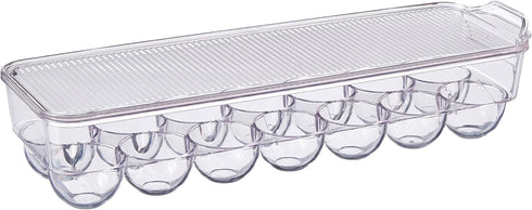 Dial Industries Fridge Egg Storage Holder, 14 Egg Container with Lid