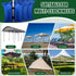 Woanger Extra Large Canopy Weights, 112 Lbs Heavy Duty Sand Bags for Pop Up Tent, 6 Pcs (Blue)