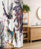 Ambesonne Hummingbird Stall Shower Curtain, Fabric Bathroom Decor Set with Hooks, 36" W x 72" L, Orange Blue, Art Lily