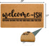 Welcome-Ish Front Door Mat, 17"x 29", Non Slip Backing Mat for Home Entry, Depends Who You are