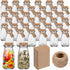 Sieral 48 Pcs 3.4 oz Mini Yogurt Jars Small Glass Bottles with