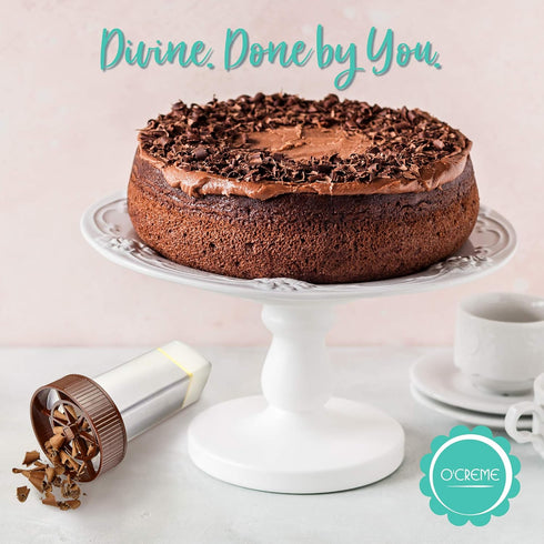 Commercial O'Creme - Chocolate Shaver - Rotary Hand Held Grater and Slicer Device to Make Professional Gourmet Quality