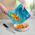 Cut N' Funnel Blue Fluidity Designer Flexible Cutting Board Mat, 15" x 11.5", Made in the USA, Decorative, Flexible, Easy to Clean by Counterart