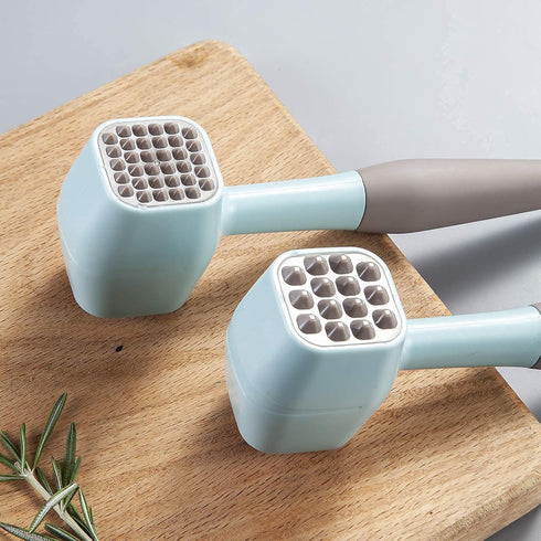 Meat Tenderizer Hammer Mallet with Comfort Grip Rubber Handle, Dual-Sided Pounder for Tenderizing Meat
